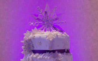 closeup shot of a beautiful wedding cake